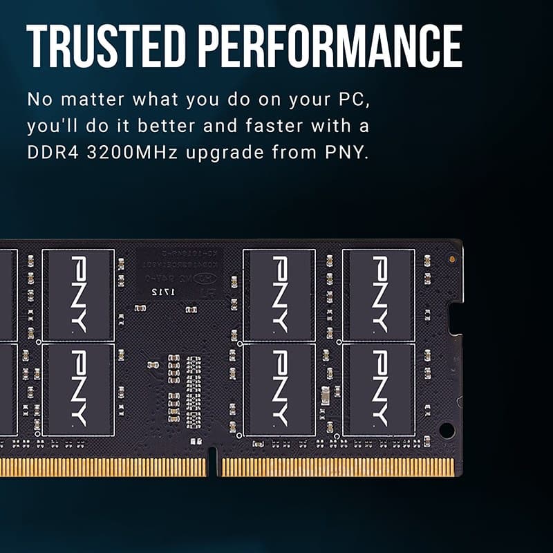PNY Performance 16 GB (1 x 16 GB) DDR4 3200MHz CL22 SODIMM Notebook Memory - Image 4