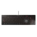 Cherry KC 6000 Slim Ultra Flat USB Wired Keyboard - Black thumbnail 1
