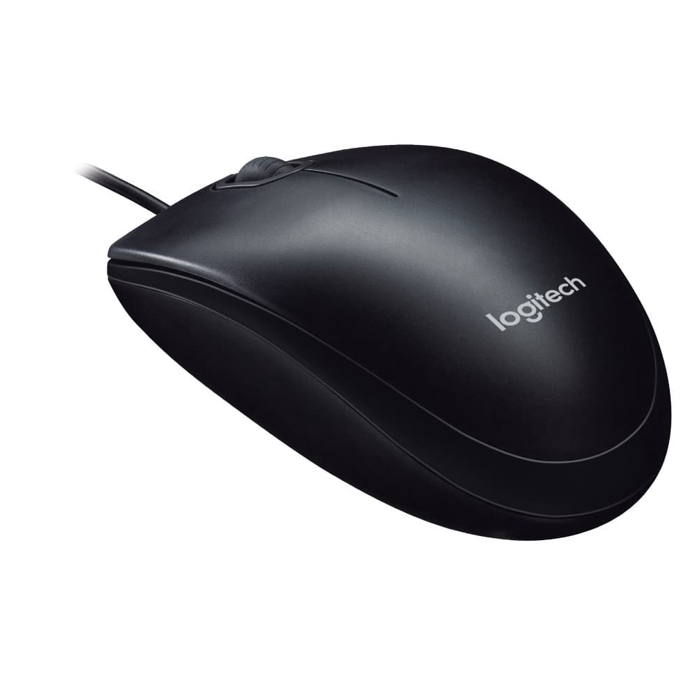 Logitech M90 Wired Ambidextrous USB Mouse Black - 910-001793 - Image 3