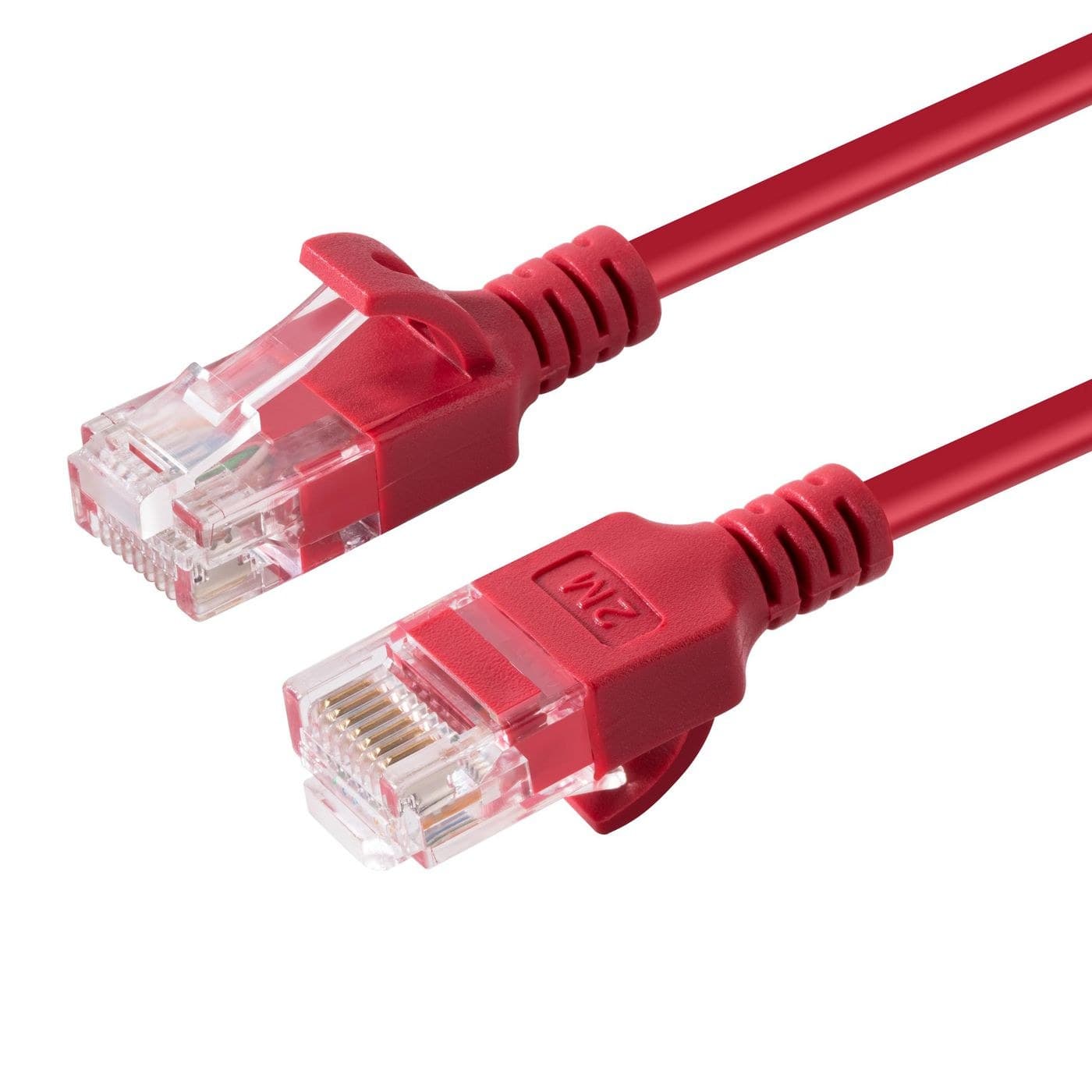 Microconnect V-UTP6A05R-SLIM U/UTP CAT6A Slim Network Cable 5M Red