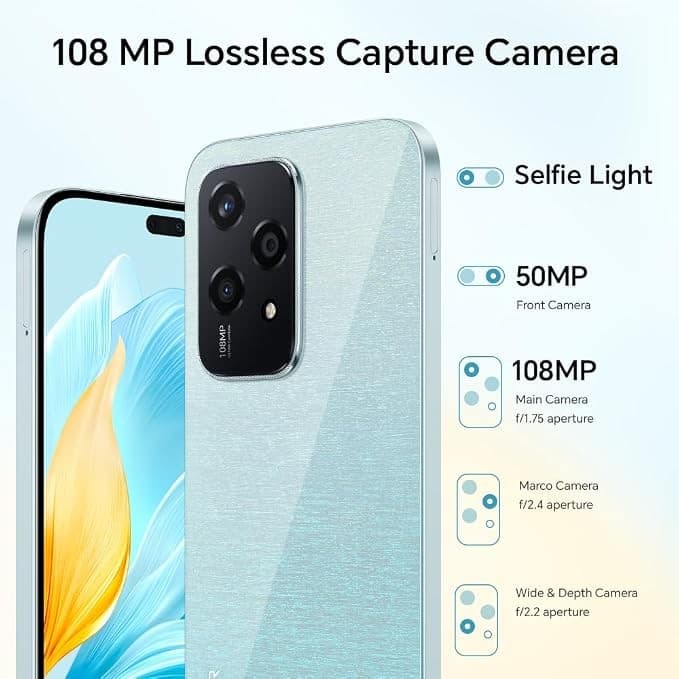 HONOR 200 Lite 5G 8GB 256GB Dual SIM - Midnight Black - Image 2