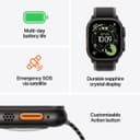 Apple Watch Ultra 3 GPS + Cellular 49mm Natural Titanium Smartwatch with Anchor Blue Ocean Band thumbnail 3