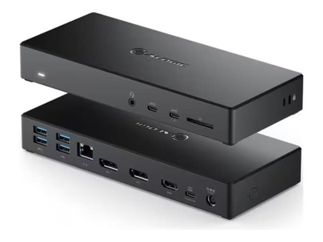 ALOGIC MA3 USB-C Triple Display Docking Station - 2 x DisplayPort + 1 x HDMI up to 4K 60Hz, 100W Power Delivery, Gigabit Ethernet - Black (DUCMA3)