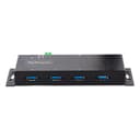 StarTech.com 4-Port Industrial USB 3.0 5Gbps Hub, Rugged USB Hub with ESD Protection, DIN/Wall/Desk Mountable USB-A Hub, USB Expander w/Locking Ports, Heavy Duty - TAA thumbnail 3