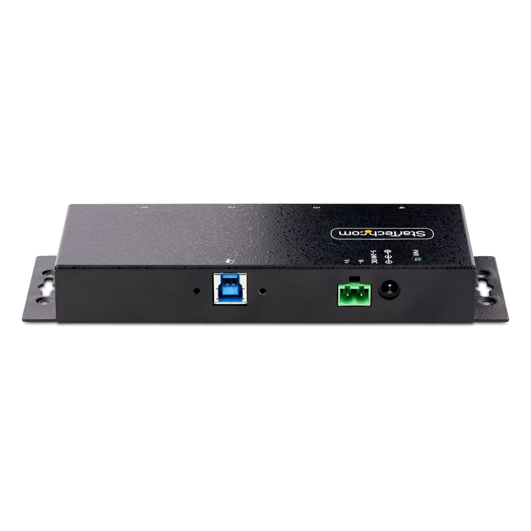 StarTech.com 4-Port Industrial USB 3.0 5Gbps Hub, Rugged USB Hub with ESD Protection, DIN/Wall/Desk Mountable USB-A Hub, USB Expander w/Locking Ports, Heavy Duty - TAA - Image 4