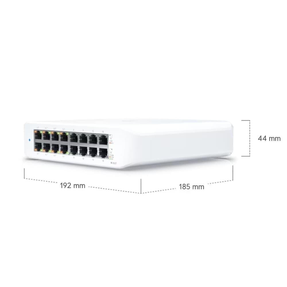Ubiquiti USW LITE 16 POE Managed Network Switch - 16 Ports - Image 3