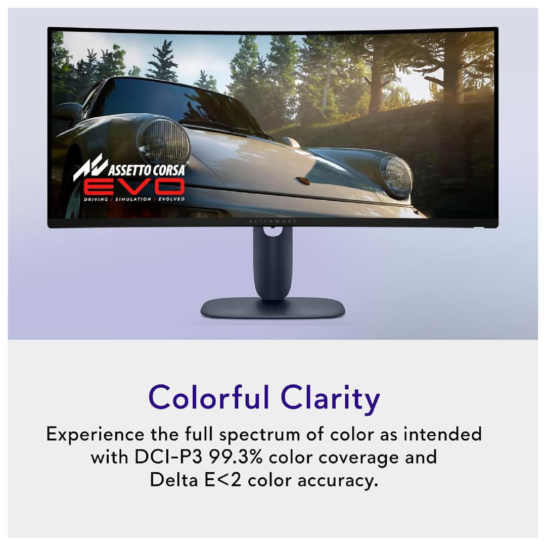 Dell Alienware AW3425DW 34" QD-OLED UWQHD 240Hz Freesync G-Sync Compatible Curved Gaming Monitor - Image 3