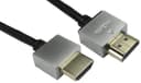 Pro Signal High Speed 4K UHD HDMI-Kabel mit Ethernet, Stecker auf Stecker, superdünn, vergoldete Blinkstecker, 1 m Schwarz thumbnail 1