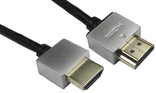 Pro Signal High Speed 4K UHD HDMI-Kabel mit Ethernet, Stecker auf Stecker, superdünn, vergoldete Blinkstecker, 1 m Schwarz - Image 2