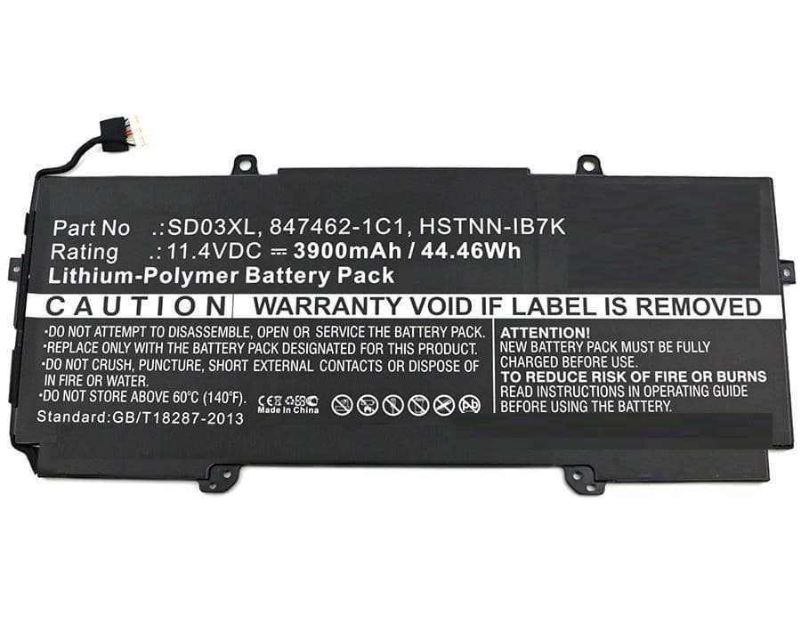 Laptop Battery for HP Chromebook 13 G1 - 44.46Wh 11.4V 3900mAh