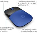 HP Z3700 Wireless Optical Mouse - Blue thumbnail 5