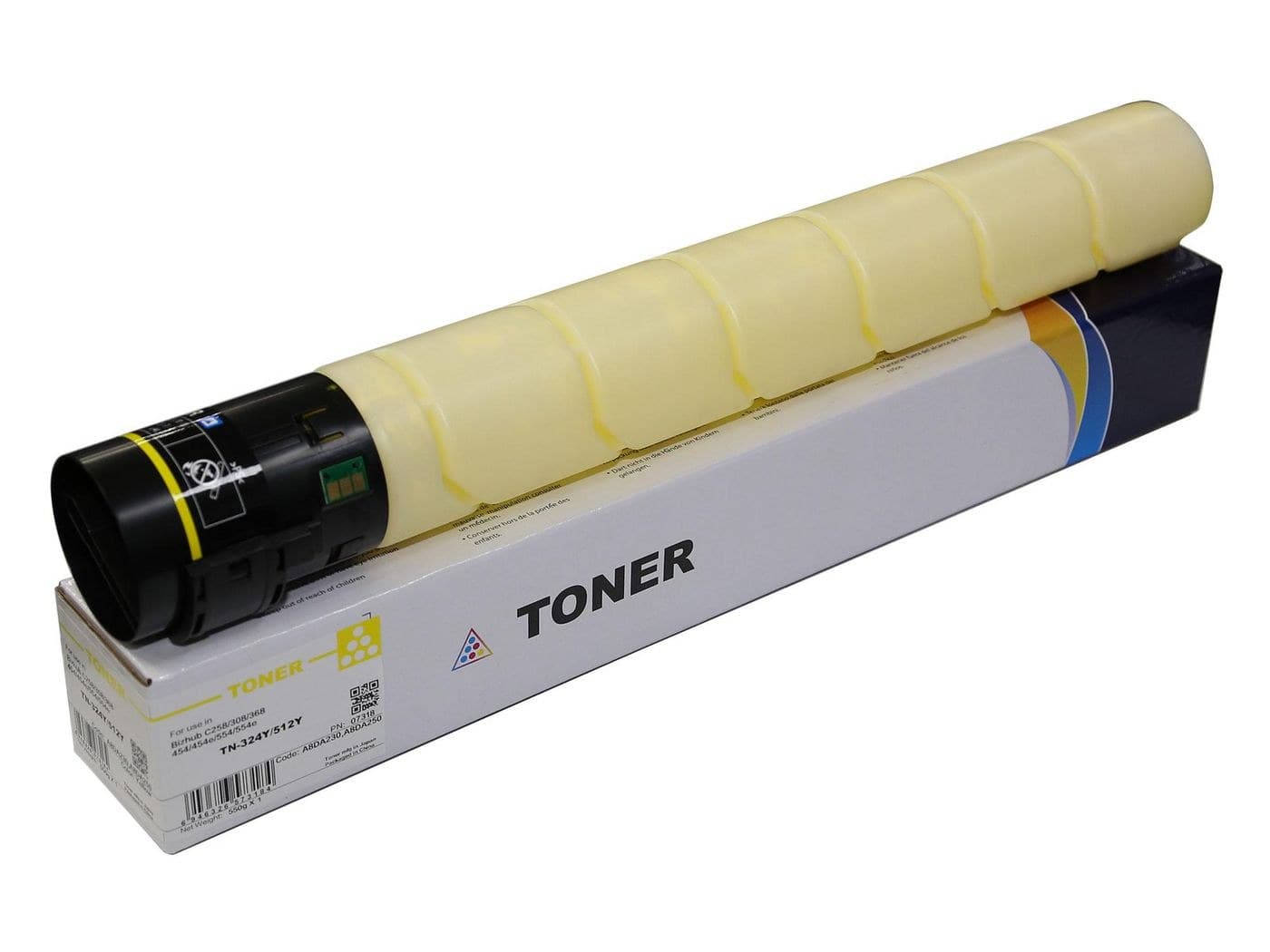 CoreParts MSP7318 Yellow Toner Cartridge, 26,000 Pages - replaces Konica Minolta TN-324Y / TN-512Y, for Bizhub C258/C308/C368/C454/C454e/C554/C554e