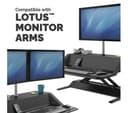 FELLOWES Lotus Sit-Stand Workstation - Black thumbnail 4