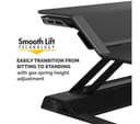 FELLOWES Lotus Sit-Stand Workstation - Black thumbnail 5