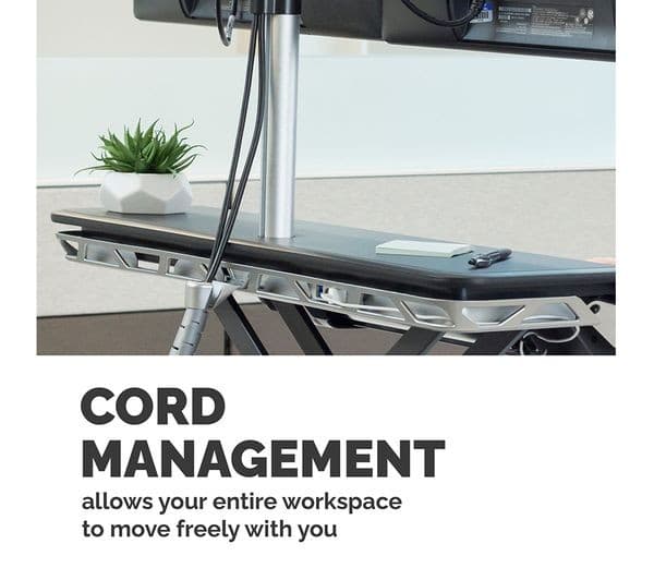 FELLOWES Lotus Sit-Stand Workstation - Black - Image 6