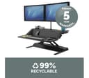 FELLOWES Lotus Sit-Stand Workstation - Black thumbnail 7
