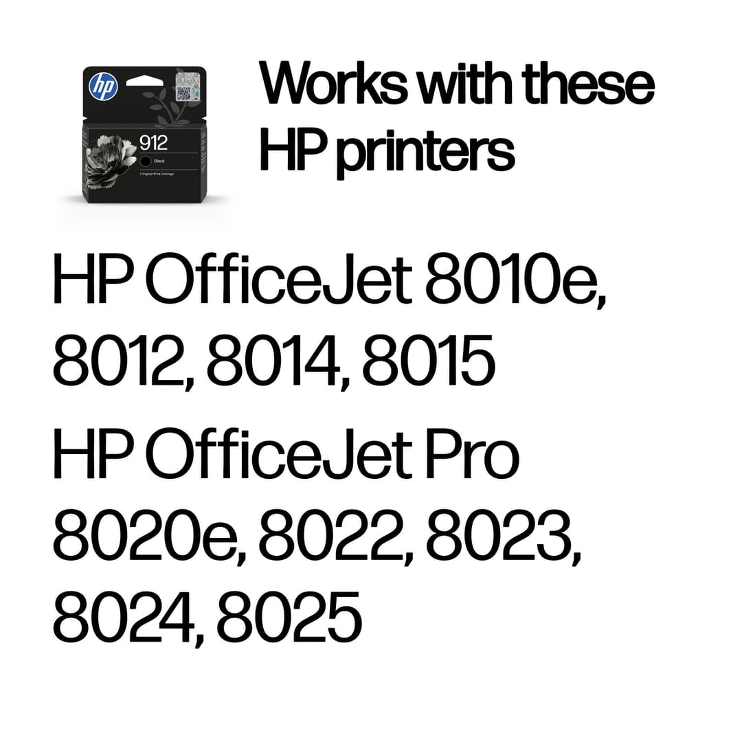 HP 912 Black Original Ink Cartridge - Image 2