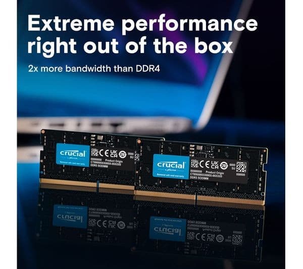 Crucial CT16G48C40S5 16GB DDR5 4800MHz SODIMM Laptop RAM - Image 2