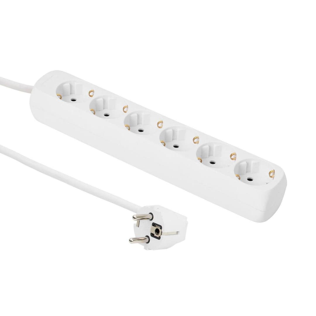 6-way Schuko power Socket 1.5m - Image 1