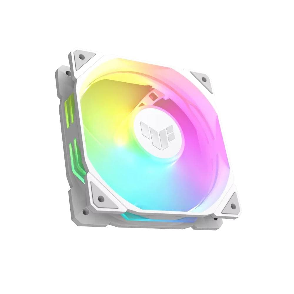 ASUS TUF Gaming TR120 ARGB Reverse 120mm PWM Case Fan White - 1-Pack - Image 3
