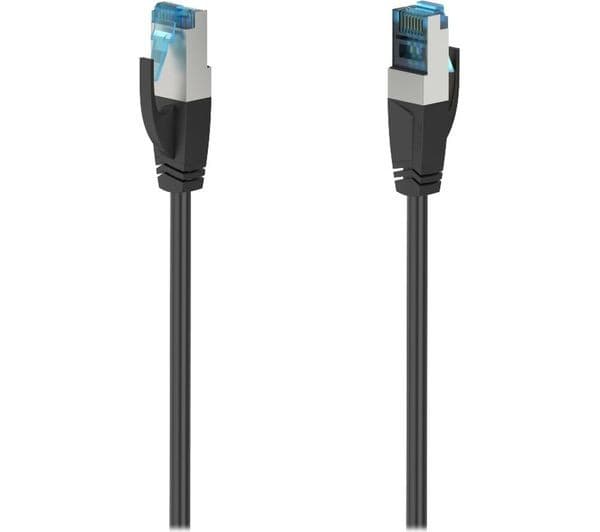 HAMA Essential Line CAT 6a Ethernet Cable - 10 Gbit/s, S/FTP Shielded, 3 m, Black