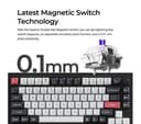 Keychron Q6 HE Full-Size Wireless Mechanical Gaming Keyboard - Carbon Black thumbnail 4
