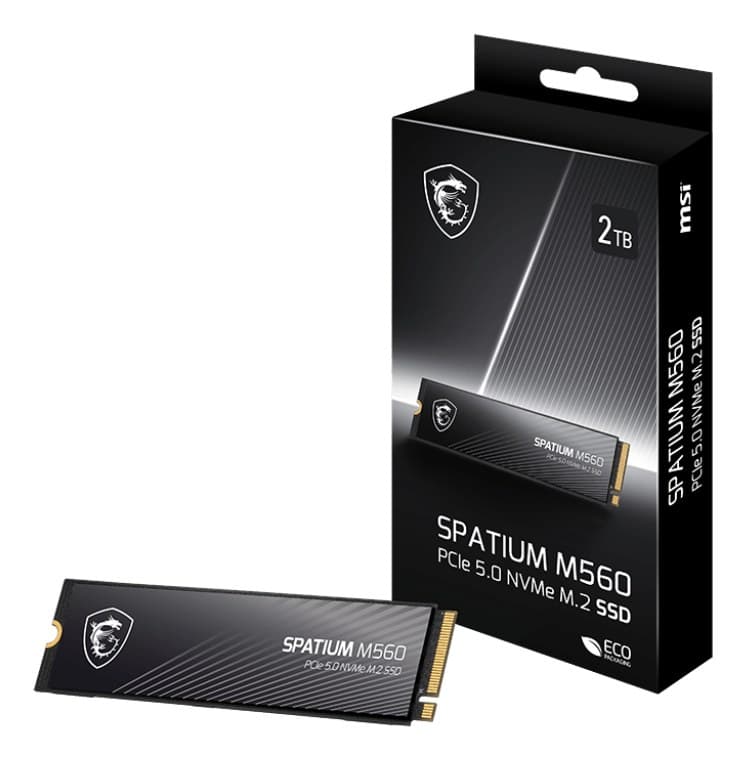 MSI Spatium M560 PCIE 5.0 NVME M.2 2 TB PCI Express 5.0 3D NAND - Image 5