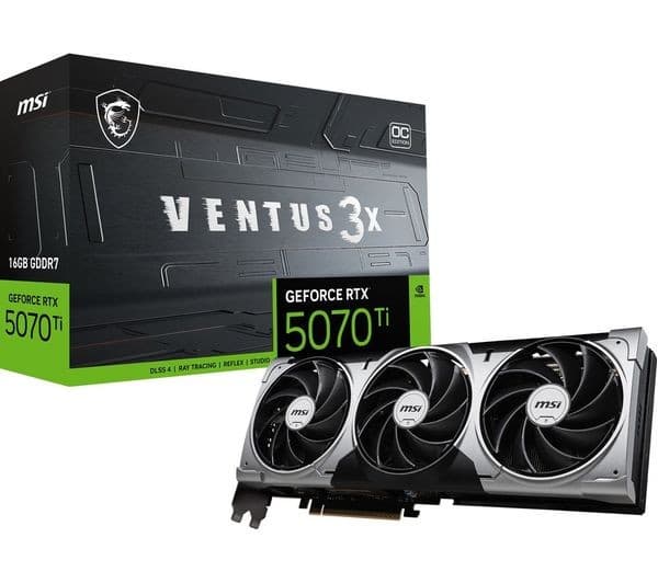 MSI GeForce RTX 5070 Ti 16GB VENTUS 3X OC Graphics Card - Black - Image 10