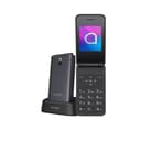 Alcatel 3082 4G Flip Mobile Phone 2.4 Inch 1380mAh 1MP Camera Bluetooth Charging Station - Grey thumbnail 1