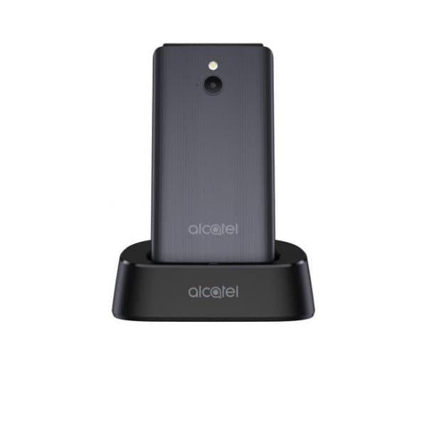Alcatel 3082 4G Flip Mobile Phone 2.4 Inch 1380mAh 1MP Camera Bluetooth Charging Station - Grey - Image 4
