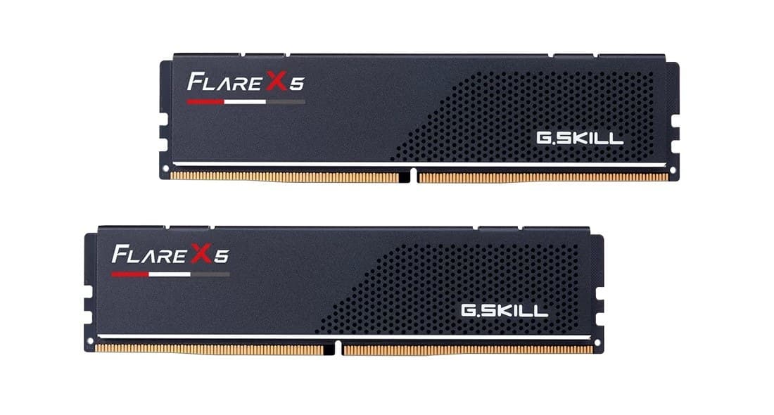 G.Skill Flare X5 F5-6000J3238F16GX2-FX5 32 GB (2 x 16 GB) DDR5 6000 MHz CL32 AMD EXPO Desktop Memory Kit - Matte Black