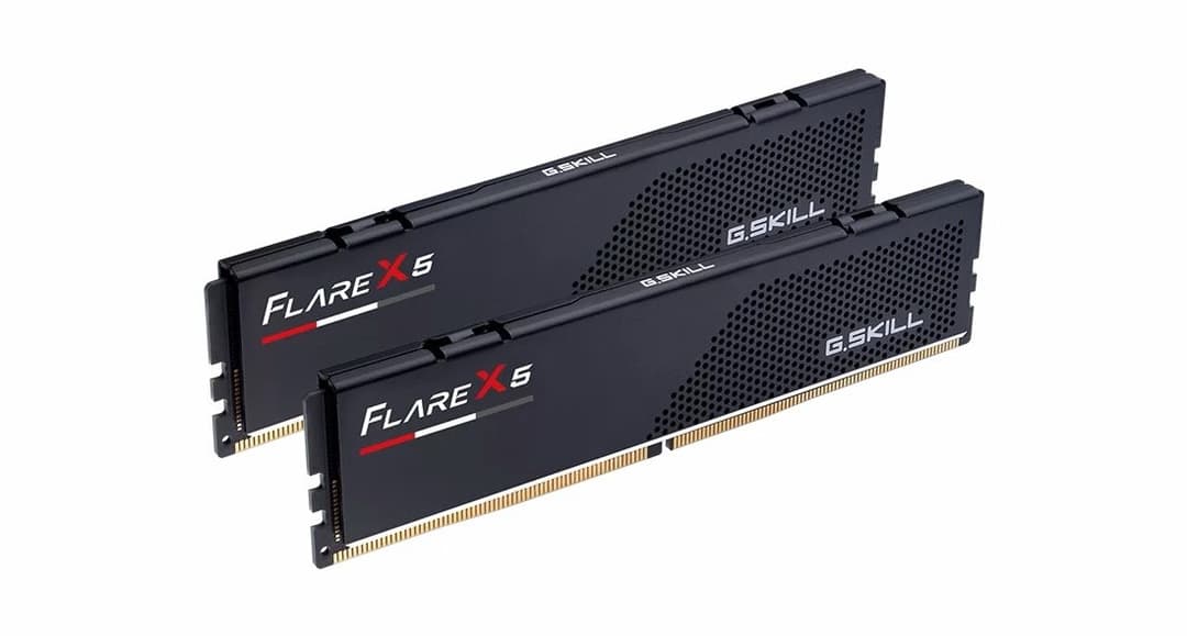 G.Skill Flare X5 F5-6000J3238F16GX2-FX5 32 GB (2 x 16 GB) DDR5 6000 MHz CL32 AMD EXPO Desktop Memory Kit - Matte Black - Image 2