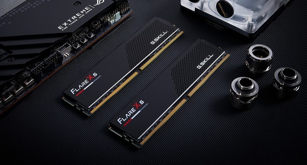 G.Skill Flare X5 F5-6000J3238F16GX2-FX5 32 GB (2 x 16 GB) DDR5 6000 MHz CL32 AMD EXPO Desktop Memory Kit - Matte Black - Image 6