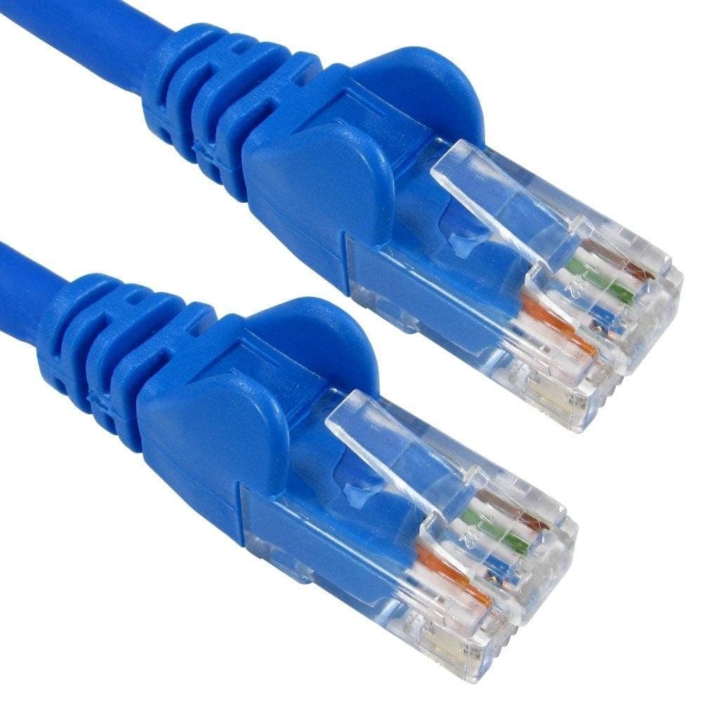 1m Scan Blue Cat 6 LSOH Snagless Moulded Patch Lead - Image 1