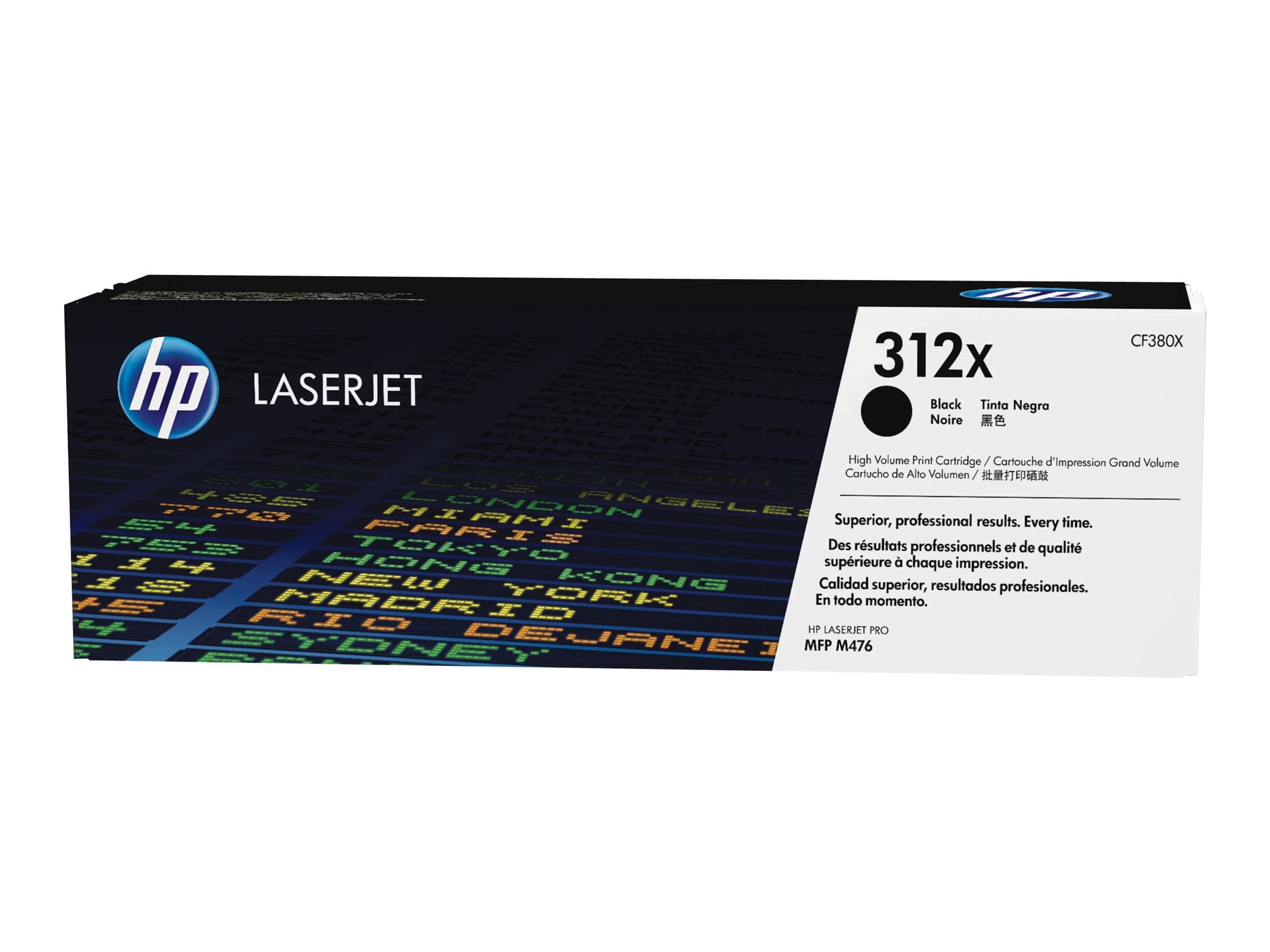 HP 312X - High Yield - black - original - LaserJet - toner cartridge (CF380X)