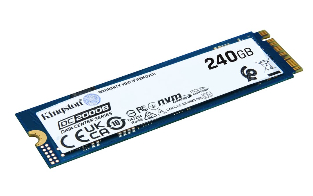 Kingston Technology 240G DC2000B PCIe 4.0 M.2 2280 Enterprise SSD (Non-Heatsink) - Image 1