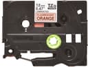 Brother TZe-B31 P-touch Laminated Labelling Tape 12mm x 5m - Black on Fluorescent Orange thumbnail 2