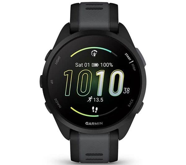 Garmin Forerunner 165 Music Smartwatch 43mm Black/Slate Gray - Image 1
