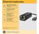 HP USB Type-C to RJ45 Gigabit Ethernet Adapter G2 Black (4Z534AA) thumbnail 3