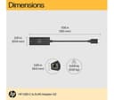 HP USB Type-C to RJ45 Gigabit Ethernet Adapter G2 Black (4Z534AA) thumbnail 4
