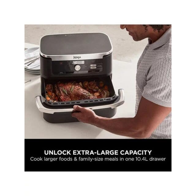 Ninja AF500UK Foodi FlexDrawer Air Fryer 10.4L Black - Image 7