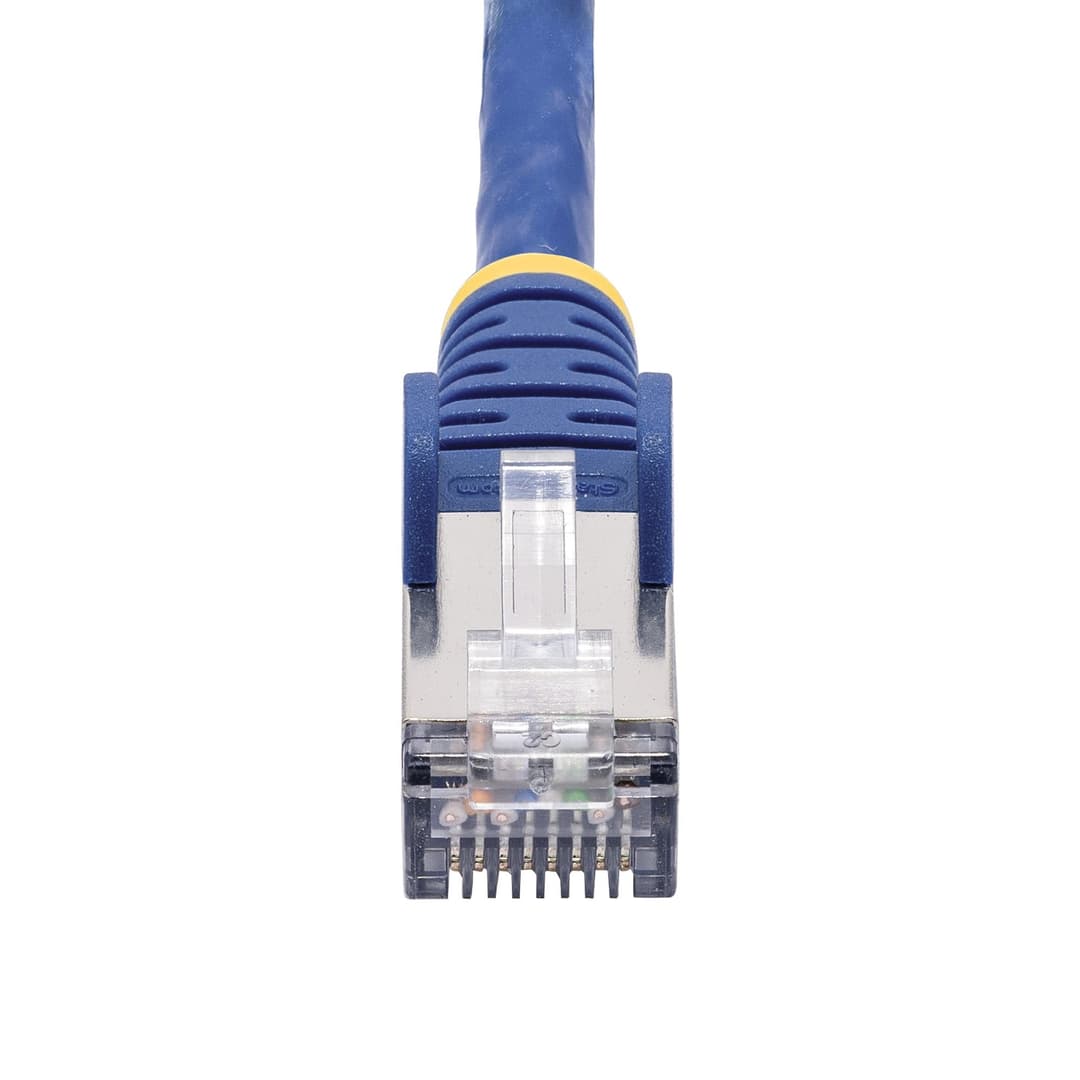 StarTech.com 3m Blue CAT8 Ethernet Cable, Snagless RJ45, 25G/40G, 2000MHz, 100W PoE++, S/FTP, 26AWG Pure Bare Copper Wire, LSZH, Shielded Network Patch Cord w/Strain Reliefs, Fluke Channel Tested - Image 4