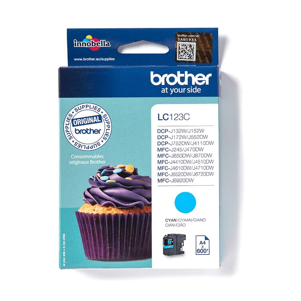 Brother LC123C ink cartridge 1 pc(s) Original Cyan - Image 1
