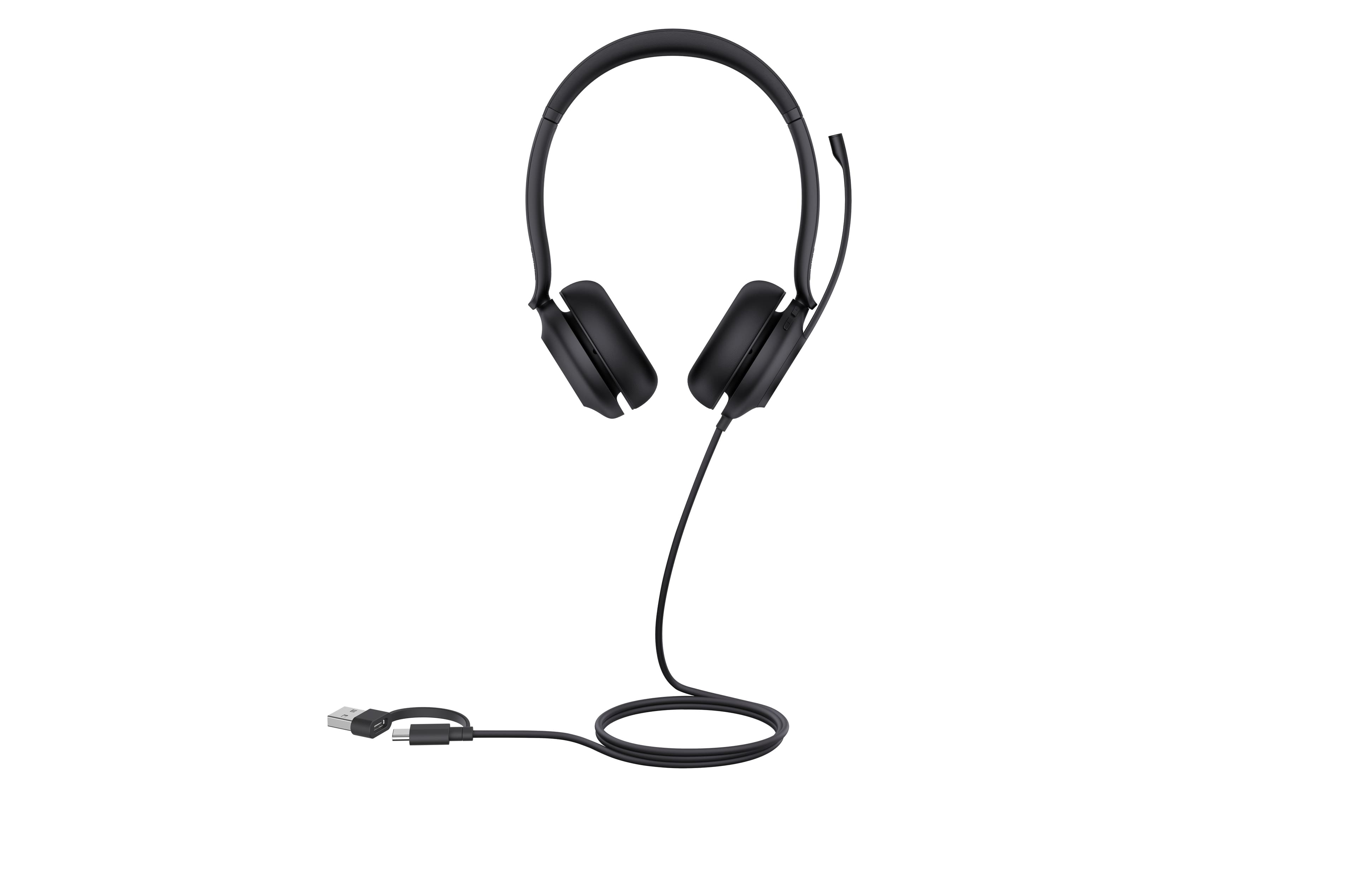 Yealink UH35 Dual UC USB-C/A Headset Wired Head-band Office/Call center USB Type-C / USB Type-A Black
