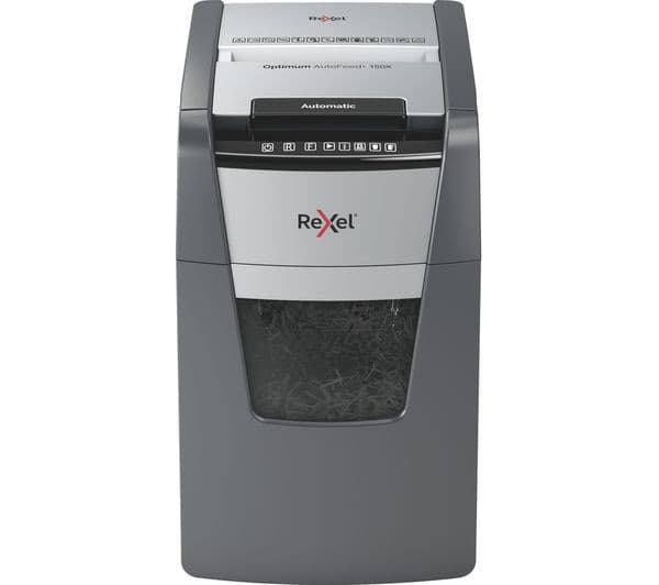 REXEL Optimum AutoFeed+ 150X Cross Cut Paper Shredder - Image 2
