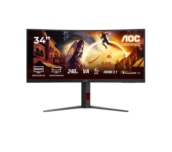 AOC CU34G4Z 34" Curved Gaming Monitor 1440p - Image 1