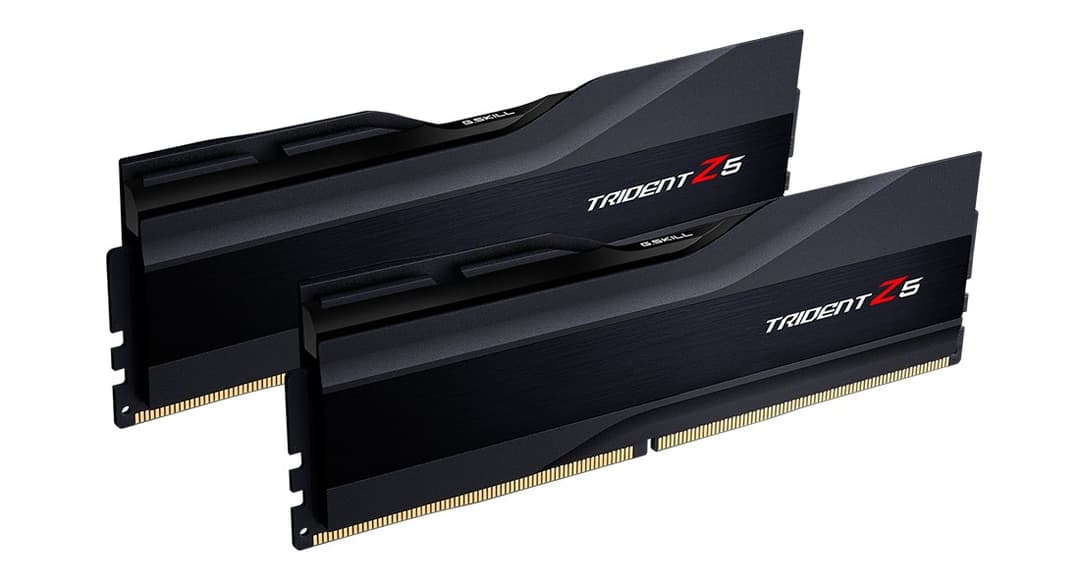 G.Skill Trident Z5 32GB (2x16GB) DDR5-6000 CL36 Desktop Memory Kit - Matte Black (F5-6000J3636F16GX2-TZ5K) - Image 1