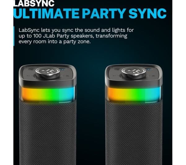JLab JBuds Party Portable Bluetooth Speaker Black - Image 4