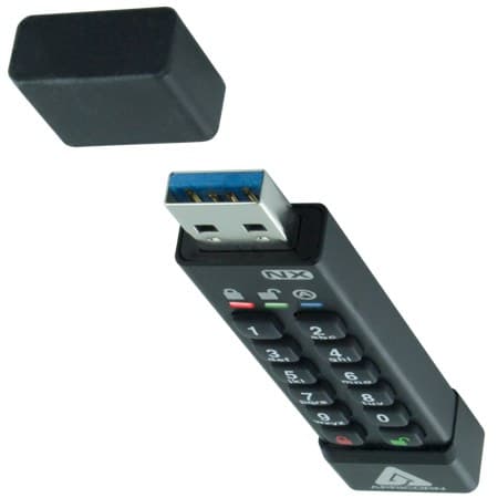 128GB Apricorn Aegis Secure Key 3NX USB 3.2 Gen 1 Type-A Hardware Encrypted Flash Drive - Image 4