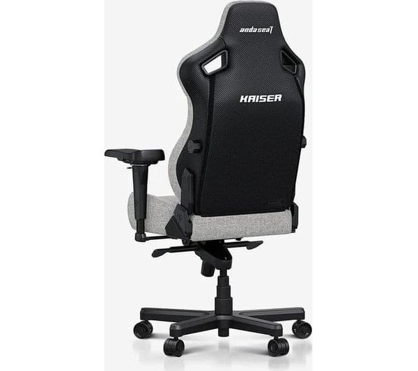 AndaSeat Kaiser 4 Series Premium Gaming Chair - XL, Ash Grey, Linen Fabric - Image 7